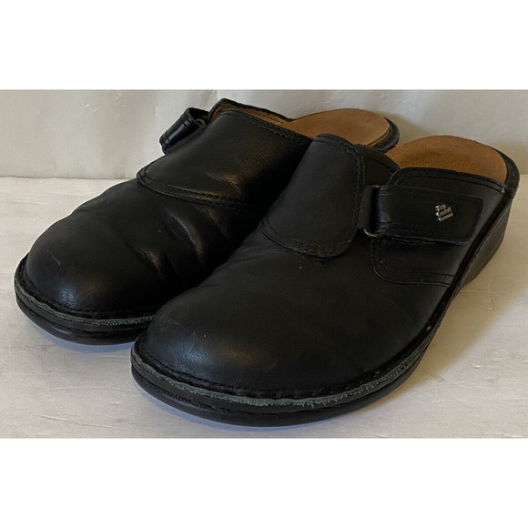 Finn Comfort Shoes Finn Aussee Comfort Slip On Shoes Clogs Black